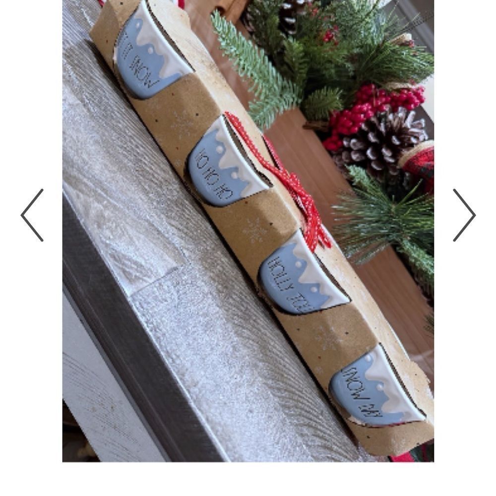 RAE DUNN HOLIDAY SET OF FOUR RAMEKINS